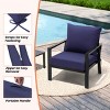 Pellebant Outdoor Deep Seat Cushion Set 24 x 24 Inch Polyester Fabric Patio Furniture Cushions with Removable Cover for Chair Sofa Couch - 4 of 4