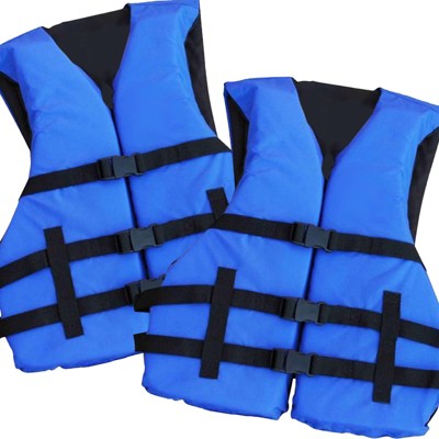 2 Pack Basic Coast Guard Approved Life Jacket By Hardcore Water Sports  (blue) : Target