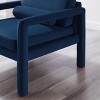 Art Leon Velvet Accent Chair, Modern Armchair for Living Room, Stylish Upholstered Single Sofa - 4 of 4