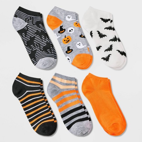 Women's Halloween Icons 6pk Low Cut Socks - Hyde & Eek! Boutique™ Heather Gray/orange/black 4-10 : Target Women's Halloween Icons 6pk Low Cut Socks - Hyde & Eek! Boutique™ Heather Gray/orange/black 4-10 : Target