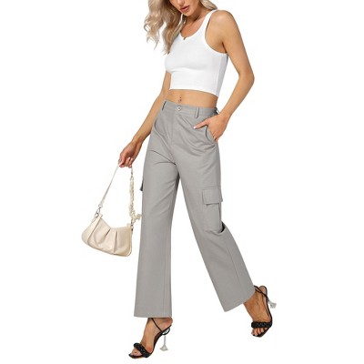 Clearlove Work Pants Women High Waisted Business Casual Outfits 2025 Wide Leg Workwear Trousers