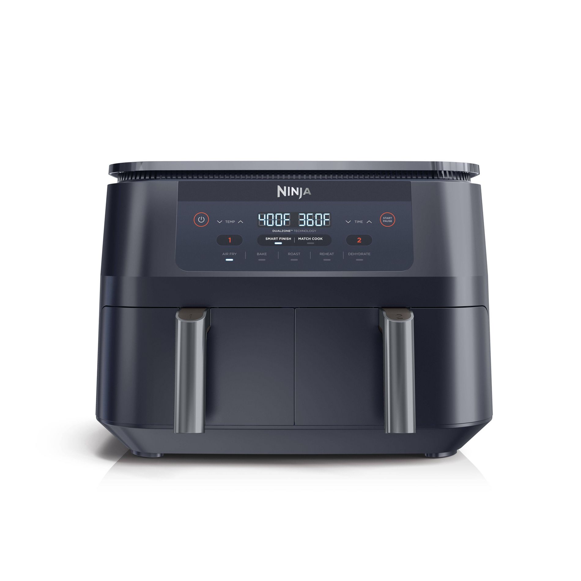 Ninja Foodi DZ090GY 6qt 2 Basket Air Fryer Gray