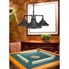 Toltec Lighting Vintage 3 - Light Chandelier in  Dark Granite with 10” Dark Granite Cone Metal Shade Shade - 3 of 3