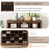 TIRAMISUBEST Sleek Design 24 Shoe Cubby Console, Modern Shoe Cabinet with Curved Base, Versatile Sideboard with Shoe Storage for Hallway - 4 of 4