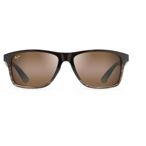 Maui Jim Onshore Rectangular Sunglasses - Bronze lenses with Brown frame