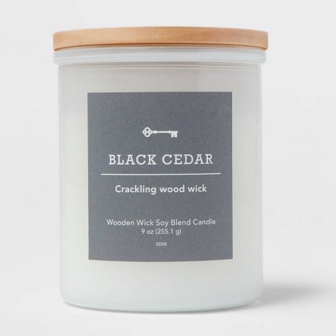 45-Hour Premium Scented Crackling Wood Wick Candle, Matte Black Tin with  Lid, Handpoured - By The Campfire