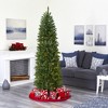 Nearly Natural 6.5-ft Slim Green Mountain Pine Artificial Christmas Tree with 851 Bendable Branches - 4 of 4