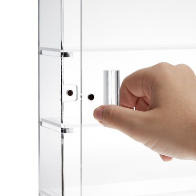 Clear Acrylic 5-Tier Wall Mountable Display Case for Collectibles