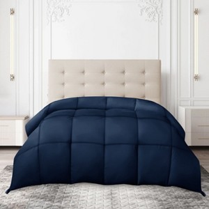 Down Alternative Comforter Ultra Soft All Season Solid Color Comforter with Corner Tabs Microfiber Duvet Insert - Lux Decor Collection - 1 of 4