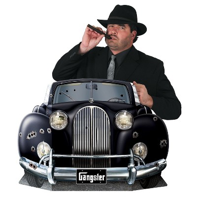 Beistle 3' 1" x 25" Gangster Car Photo Prop 2/Pack 57988