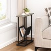 Whizmax Narrow Side Table for Small Spaces, Slim Thin End Table with Storage Holder for Couch, Living Room, Bedroom & Office - 4 of 4