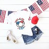 Simply Sage Market Women's Party In The USA Smiley Face Short Sleeve Graphic Tee - 2 of 2