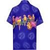 LA LEELA Men's Hawaiian Shirts Short Sleeve Button Down Shirt Mens Casual Shirts Holiday Tropical Beach Summer Party Shirts Funny - 2 of 4