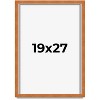 PosterPalooza | Classic Brown Picture Frame - UV Acrylic, Foam Board Backing, Hanging Hardware - 2 of 4