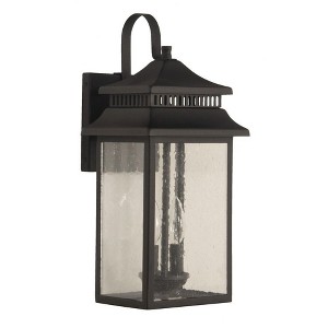 Craftmade Lighting Crossbend 2 - Light Wall Light in  Textured Black - 1 of 2