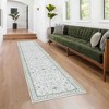 2'x10' Washable Neutral Farmhouse Boho Runner Rug - 3 of 4