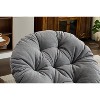 Gulches Oversized 360¡ã Swivel Accent Chair Plush Barrel Papasan Chair with Comfortable Cushion, Sturdy Base & Easy Assembly for Living Room Bedroom - 4 of 4
