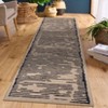 Coolmee Washable Modern Stripe Carpet Non Slip Soft Rubber Backed Rug,Low Pile Area Rug for Bedroom Office DiningRooBeige - 4 of 4