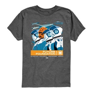 Boys' - Marvel - Fantastic Four Retro Asronaut Future Foundation Short Sleeve Graphic T-Shirt - 1 of 4