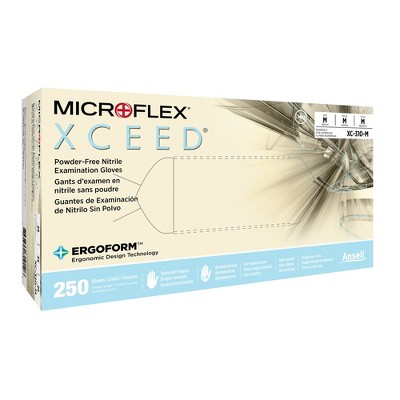 XCEED Disposable Nitrile Exam Glove Standard Cuff Length MEDIUM XC-310-M 2500 per Case