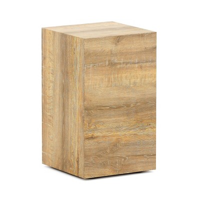NicBex Modern 15.7" Square Small Coffee Table with Solid Frame for Living Room and Office
