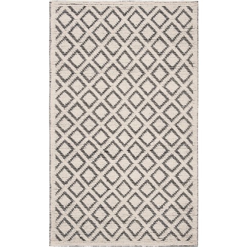 Vermont Vrm304 Hand Woven Accent Rug - Ivory/black - 2'3