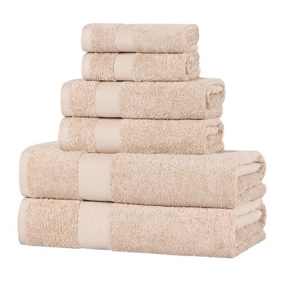 Modern Solid Classic Luxury Egyptian Cotton Towel Set by Blue Nile Mills