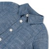 Hope & Henry Layette Baby Boy Long Sleeve Button Front Chambray Romper, Infant - 2 of 4