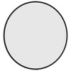 Aghana Digitals Round Black Synthetic Glass Wall Mirror - 15.7in Diameter, Minimalist Design, - 3 of 4