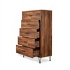 PAGED Dresser with Drawers Industrial Style Storage Cabinet with Side Metal Glides for Living Room, Hallway, Office - 4 of 4