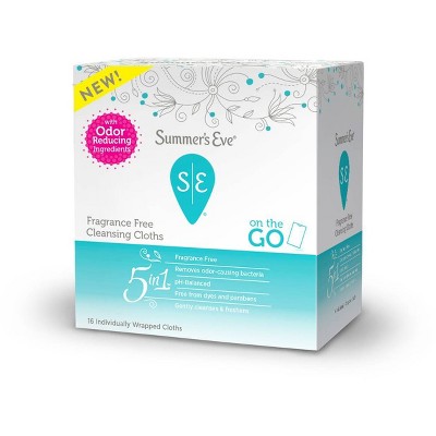 Summer&#39;s Eve Fragrance Free Wipes - 16ct