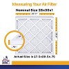 Filter King 28x30x1 Air Filter | 12-PACK | MERV 13 HVAC Pleated A/C Furnace Filters | MADE IN USA | Actual Size: 27.5 x 29.5 x .75" - 2 of 4
