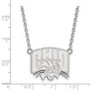 Black Bow Jewelry 10k White Gold Ohio Bobcats NCAA Necklace 18 Inch - 2 of 4