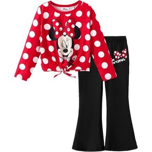 Disney Mickey Mouse & Friends Toddler Girl's Tie Knot Tank Top &Pant Sets Top and Bottom Sets - 1 of 4