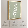 Art Remedy Linen Leaf Screen II Minimalistic Botanical and Floral Art Prints Framed - 3 of 4