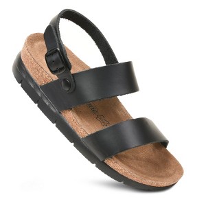 Aerothotic - Tori Casual Non-Slip Comfy Leather Platform Sandals - 1 of 3