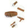 INSPIRE CHIC Women's Adjustable Thin Braided Rope Faux Leather Belt - 2 of 4