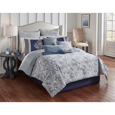 Riverbrook Home Queen Clanton 9pc Comforter & Sham Set Blue