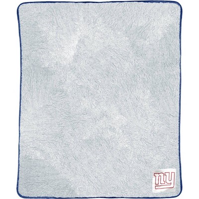 NFL New York Giants Two-Tone Sherpa Throw Blanket