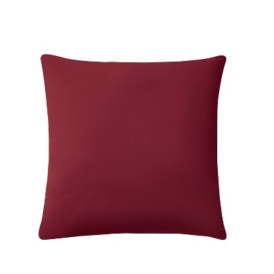Dublin 18"x18" Red Cable Knit Cotton Square Throw Pillow