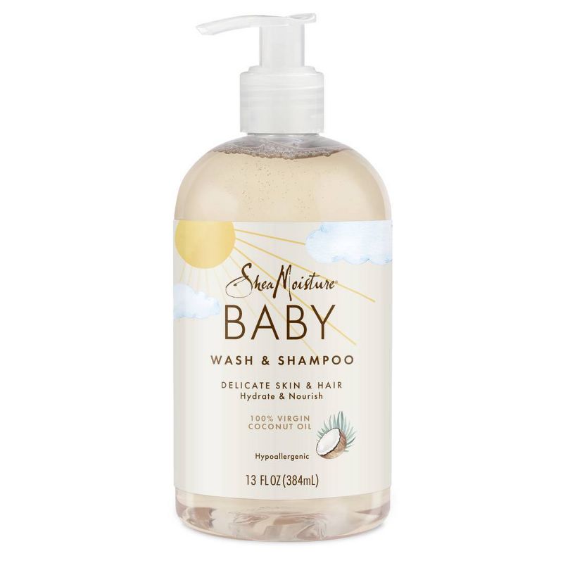 SheaMoisture Baby Wash &#38; Shampoo 100% Virgin Coconut Oil Hydrate &#38; Nourish for Delicate Skin - 13 fl oz, 3 of 12