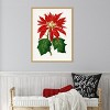Amanti Art Poinsettia Pulcherrima Leaf Illustration by Pictufy Canvas Wall Art Print Framed - 4 of 4