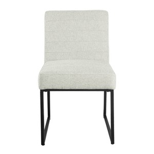 Channeled Metal Dining Chair - HomePop - 1 of 4