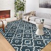 Modern Area Rug Machine Washable Moroccan Geometric Rug Farmhouse Boho Rug - 2 of 4