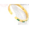 Anna-Kaci 18K Gold Plated Crystal Rhinestone Bangle Bracelets for Women with Cubic Zirconia Stainless Steel Bracelet for Valentines, Birthday - 2 of 4