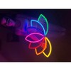 Lotus Flower Metal Neon Sign, Neon Wall Decor, Home Office Decor, Wall Sign, Livingroom Wall Decor, Room Decor Wall Art - 2 of 4