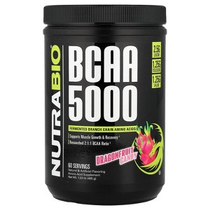 NutraBio BCAA 5000, Dragonfruit Candy, 1.03 lb (465 g) - 1 of 4