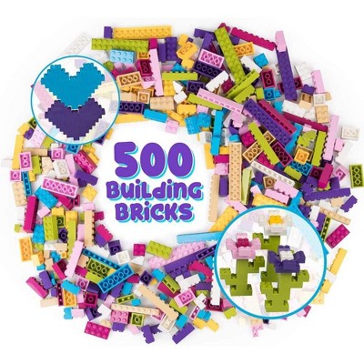 Big Bag of Bricks Classic Building Bricks - Pastel, 500 Pieces