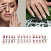 Unique Bargains Gradient Short Coffin Fake Nails 1 Pc - 2 of 4