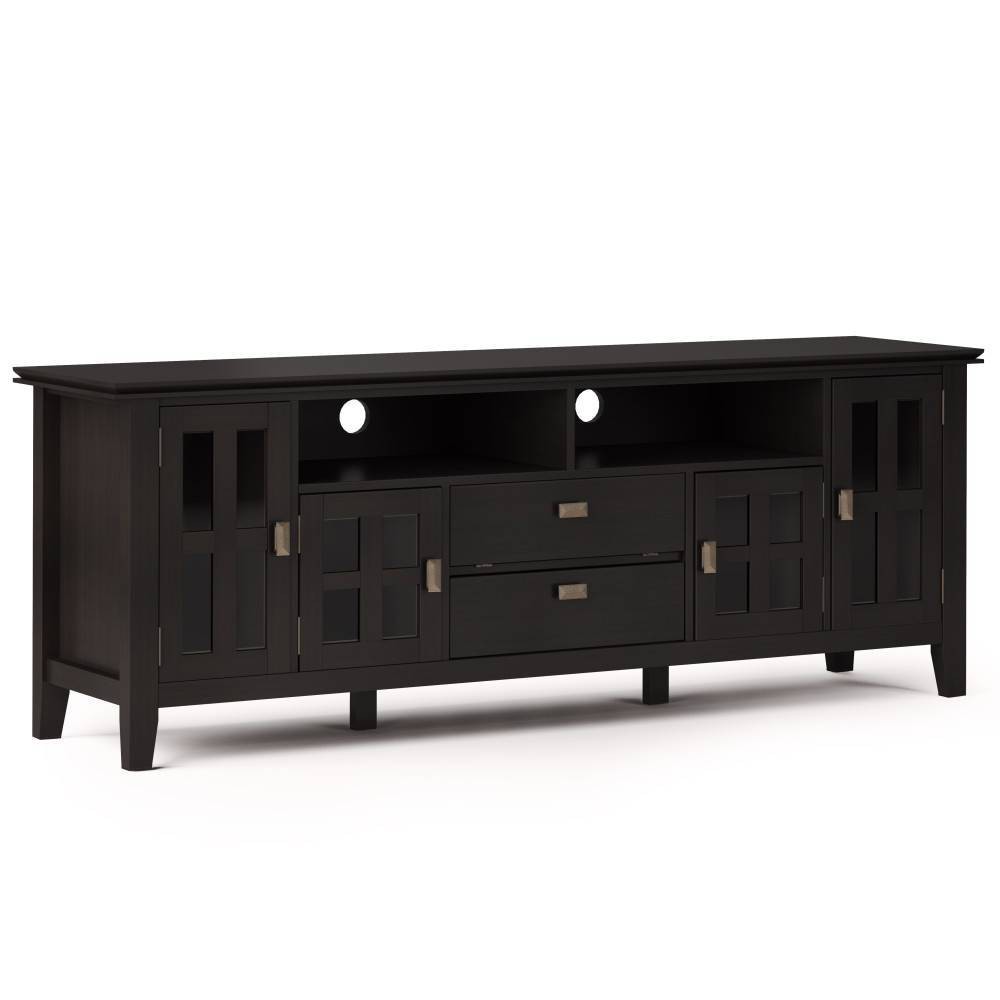 Photos - Mount/Stand Stratford Solid Wood TV Stand for TVs up to 80" Hickory Brown - WyndenHall